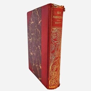 Guy Mannering or The Astrologer by Sir Walter Scott Antiquarian Red Leather Book